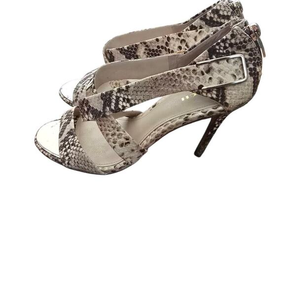 Coach Snake Skin Heel Sandals Size 7 - Picture 1 of 7